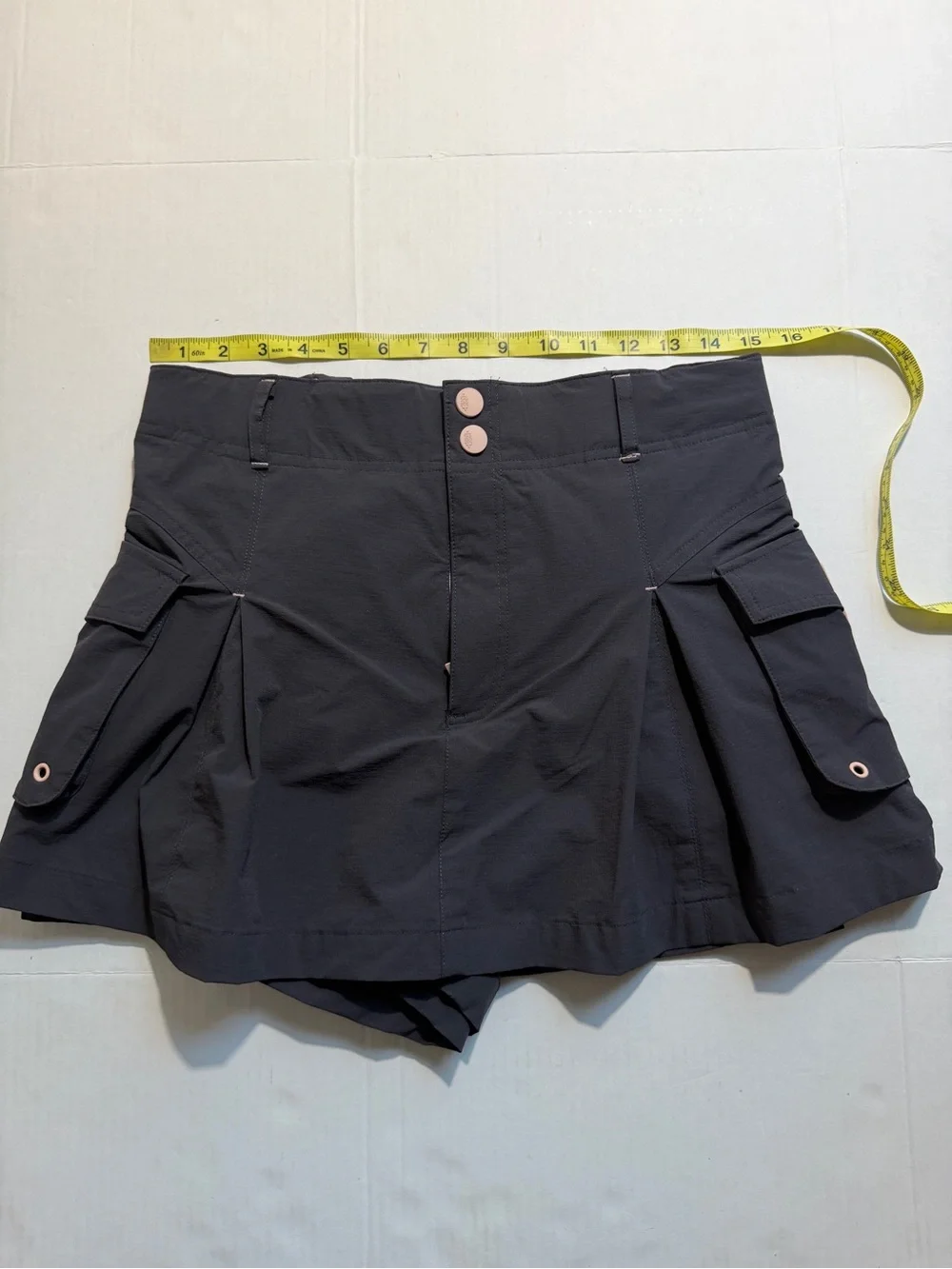 Free People Great Yonder Cargo Skort Black